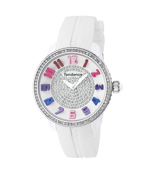 TENDENCE(テンデンス) ガリバーレインボー TG930107R レディース ホワイト クォーツ 腕時計 商品説明2007年にスイスにて誕生したウォッチブランド。親子3代にわたってウォッチビジネスに携わってきたフィリッポジャルディエッロ氏とファッション H2052460737(15840円)
