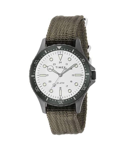 TIMEXS(タイメックス)/TIMEX(タイメックス) ネイビーXL TW2T75500 メンズ ホワイト クォーツ 腕時計/ホワイト