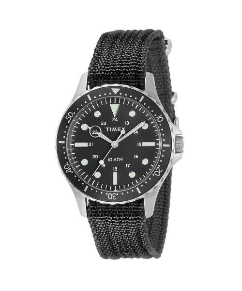 TIMEXS(タイメックス)/TIMEX(タイメックス) ネイビーXL TW2T75600 メンズ ブラック クォーツ 腕時計/ブラック