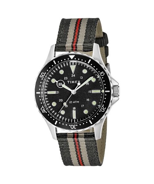 TIMEXS(タイメックス)/TIMEX(タイメックス) ネイビーXL TW2U11100 メンズ ブラック クォーツ 腕時計/ブラック