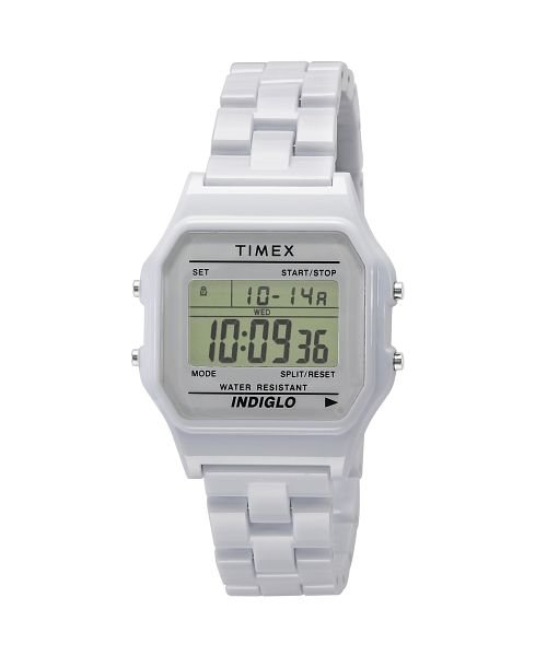 TIMEXS(タイメックス)/TIMEX(タイメックス) クラシックデジタルタイルコレクション TW2V20100 メンズ ホワイト クォーツ 腕時計/ホワイト