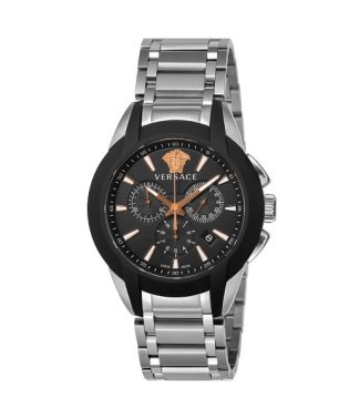 VERSACE/VERSACE(ヴェルサーチェ) CHARACTERCHRONO VEM800218 メンズ ブラック クォーツ 腕時計/505199101