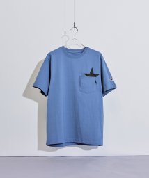 tk.TAKEO KIKUCHI(ティーケー　タケオキクチ)/スタープリント半袖Tシャツ/ブルー（092）