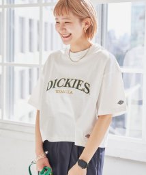 coen(coen)/Dickies（ディッキーズ）別注ロゴ刺繍Tシャツ/OFFWHITE