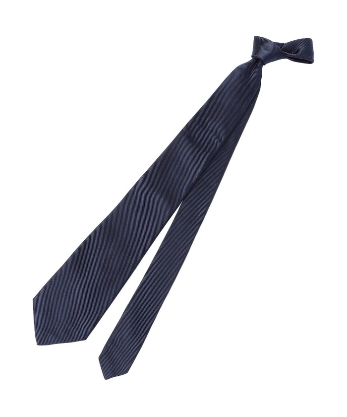 ネイビーレップソリッドネクタイ(505201735)｜HANKYU MEN'S / 阪急メンズ