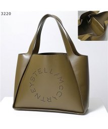 Stella McCartney(ステラマッカートニー)/502793 W8542 パンチングロゴ エコレザー ビッグ トートバッグ ポーチ付き 1000 鞄 レディース/カーキ