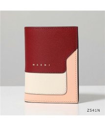 MARNI(マルニ)/【MARNI(マルニ)】二つ折り財布 PFMOQ14U13 LV520 レディース サフィアーノレザー ミニ財布 豆財布 小銭入れ付き /ピンク系