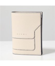 MARNI(マルニ)/【MARNI(マルニ)】二つ折り財布 PFMOQ14U07 LV520 レディース サフィアーノレザー ミニ財布 ロゴ /ホワイト系