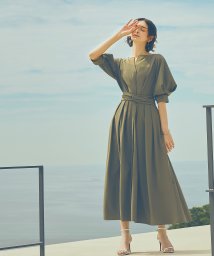 RUIRUE BOUTIQUE/2wayクロスベルトタックワンピース「CU1019」/505200428