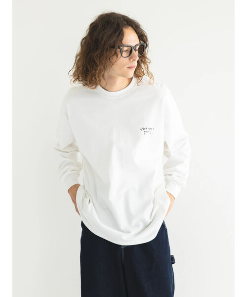 セール】リサイクル20/2天竺ロゴ刺繍L/S TEE(505203252) | クラフト