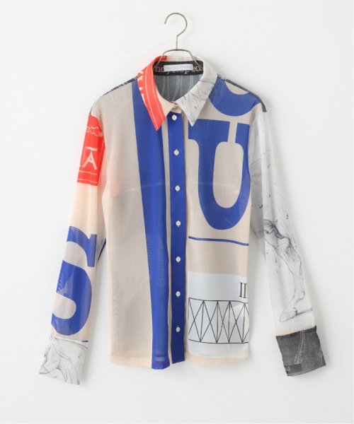 セール】【YOHEI OHNO / ヨウヘイオオノ】Graphic Mesh Shirt 