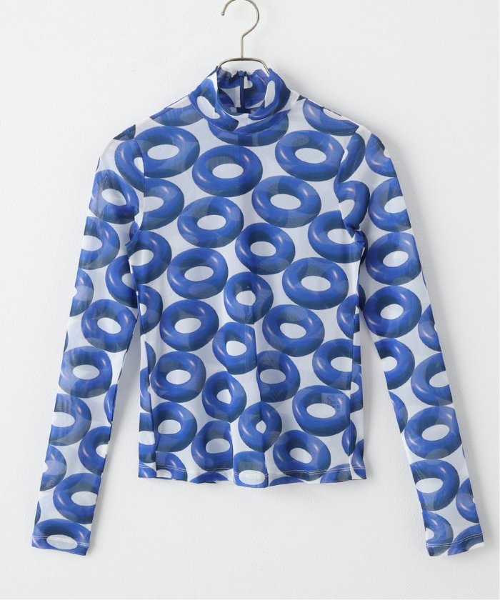 YOHEI OHNO / ヨウヘイオオノ】Donut Pattem Mesh Top(505203948