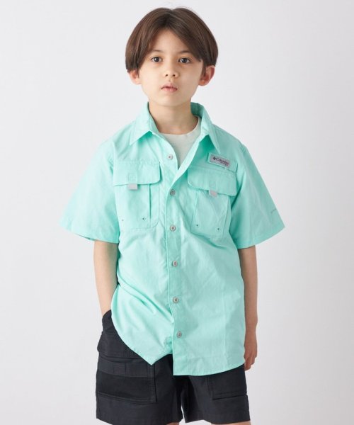 SHIPS any WOMEN(シップス　エニィ　ウィメン)/Columbia: BAHAMA 半袖 シャツ <KIDS>◇/ライトグリーン