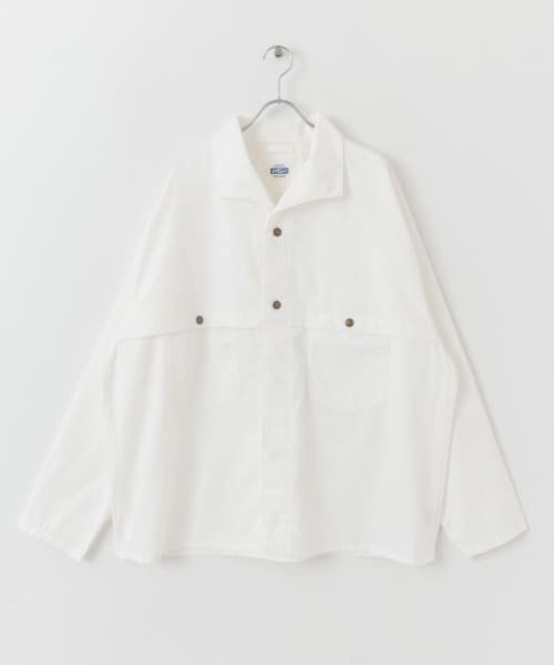 URBAN RESEARCH Sonny Label(アーバンリサーチサニーレーベル)/ARMY TWILL　Cotton/Polyester Shirts/WHITE