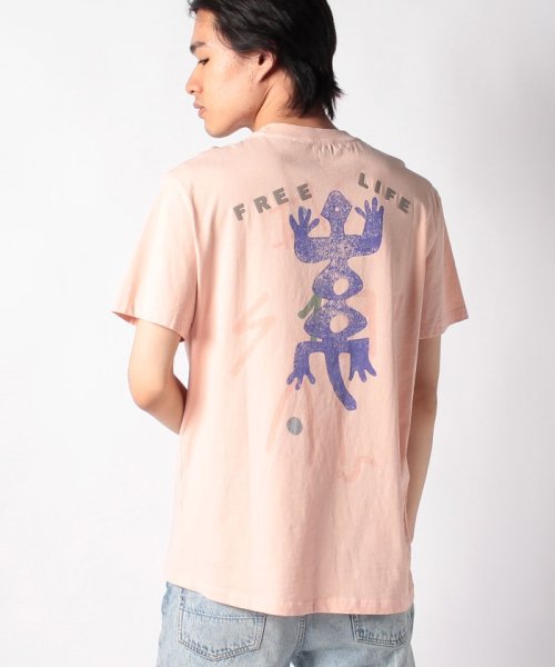 Desigual(デシグアル)/メンズ Tシャツ半袖 BENJAMIN/ピンク系