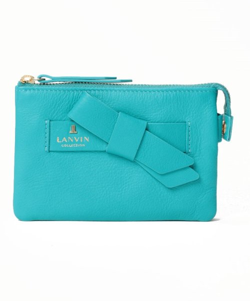 LANVIN COLLECTION(BAG)(ランバンコレクション（バッグ）)/小銭・カード入れ【ラペリパース】/スカイブルー