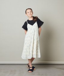 a.v.v(KID'S)(アー・ヴェ・ヴェキッズ)/[100－130]花柄シフォンワンピース/ホワイト