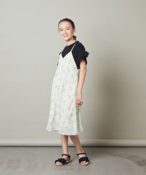 a.v.v(KID'S)(アー・ヴェ・ヴェキッズ)/[140－150]花柄シフォンワンピース/ホワイト