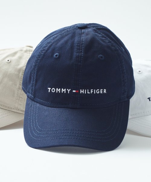 TOMMY HILFIGER(トミーヒルフィガー)/【TOMMY HILFIGER / トミーヒルフィガー】LOGO DAD BASEBALL CAP / ロゴキャップ 6941823 ギフト プレゼント 贈り物/ネイビー