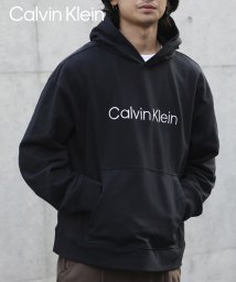 Calvin Klein(カルバンクライン)/【Calvin Klein / カルバンクライン】ロゴ刺繍スウェットフーディパーカー 40HM231 父の日 ギフト プレゼント 贈り物/ブラック 