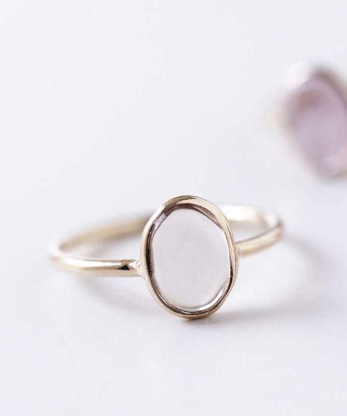 collex(collex)/【Elodie Pavie】 Oval Ring PM K24GP 13号/クリア