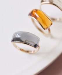 collex(collex)/【Elodie Pavie】 Rectangle Ring K24GP 13号/グリーン系その他1