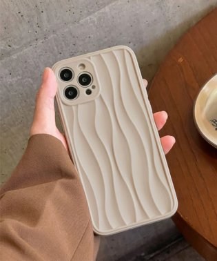 shopnikoniko/うねうねニュアンス マットスマホケース ma 【即納】 アイフォン スマホ カバー ケース 波型 ウェーブ 立体 iPhoneケース iPhone13 iPho/505205361