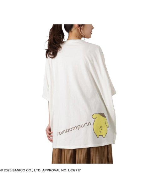 MAC HOUSE(women)(マックハウス（レディース）)/サンリオキャラクターズ ドルマンTシャツ W99771KM/ホワイト