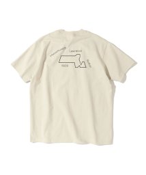 SHIPS MEN(シップス　メン)/Southwick Gate Label: MADE IN USA プリント Tシャツ/ナチュラル