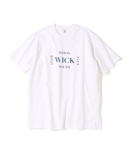 SHIPS MEN(シップス　メン)/Southwick Gate Label: MADE IN USA プリント Tシャツ/ホワイト