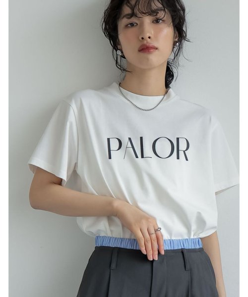 Re:EDIT(リエディ)/[2023S/S COLLECTION]ラバープリントロゴTシャツ/ホワイト