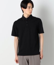 COMME CA ISM MENS(コムサイズム（メンズ）)/吸水速乾 カノコ ポロシャツ/ブラック