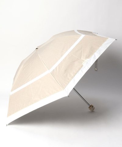 晴雨兼用折りたたみ日傘　切り継ぎグログラン