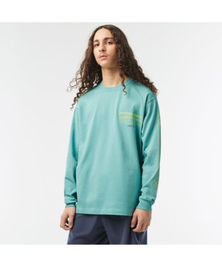 LACOSTE Mens/グラフィカルブランドネームロゴマルチプリントロングスリーブTシャツ/505206943