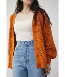 AZUL by moussy/MESH KNIT CARDIGAN/505207057