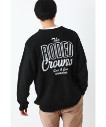 RODEO CROWNS WIDE BOWL(ロデオクラウンズワイドボウル)/メンズLOGOコンビニットトップス/BLK
