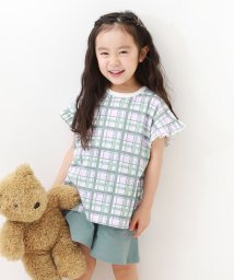 devirock/ガールズ フリル半袖パジャマ 子供服 キッズ 女の子 ルームウェア 半袖ルームウェア パジャマ /504589658