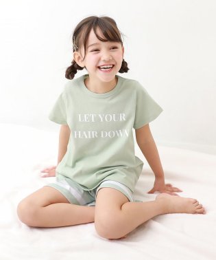 devirock/ガールズ半袖パジャマ 子供服 キッズ 女の子 ルームウェア 半袖ルームウェア パジャマ /504589659