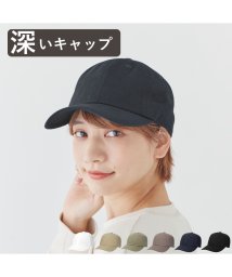 ORNERTE(ORNERTE)/ORNERTE BASIC 6P CAP_DEEP TYPE 【ユニセックス】深さとサイズが選べるUVカットコットンベーシックキャップー深め－/ブラック