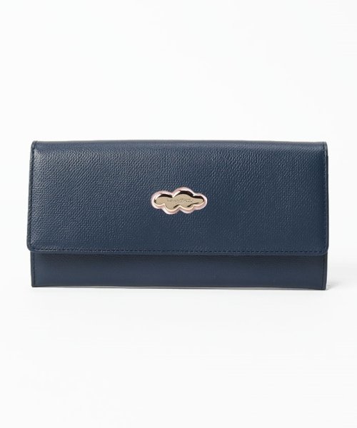 くもマーク 長財布 かぶせタイプ 