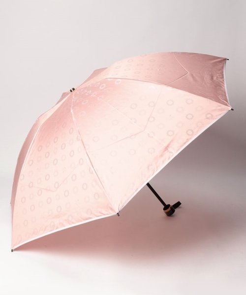 LANVIN en Bleu(umbrella)(ランバンオンブルー（傘）)/折りたたみ傘　ジャガードパイピング/ピンク