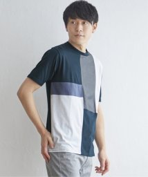 ikka/TRツイル切り替えTシャツ/504969364