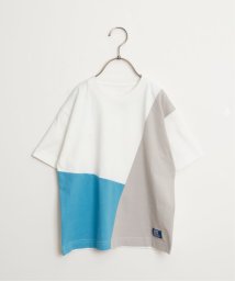 ikka kids/USAコットン 斜め切り替えTシャツ（120〜160cm）/505025728