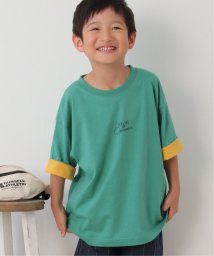 ikka kids(イッカ　キッズ)/USAコットン 袖裏配色Tシャツ（120〜160cm）/グリーン