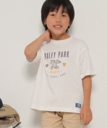 ikka kids(イッカ　キッズ)/USAコットン サーフテイストプリントTシャツ（120〜160cm）/オフホワイト