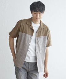 ikka(イッカ)/バイカラーオープンカラーシャツ/その他