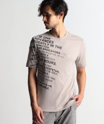 NICOLE CLUB FOR MEN(ニコルクラブフォーメン)/【23年モデル WEB限定再販売】<br>ロゴプリント半袖Tシャツ/18ベージュ