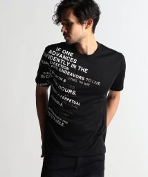 NICOLE CLUB FOR MEN(ニコルクラブフォーメン)/【23年モデル WEB限定再販売】<br>ロゴプリント半袖Tシャツ/49ブラック