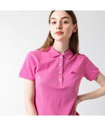 LACOSTE(ラコステ)/スリムフィット ストレッチコットンピケポロ（半袖）/ピンク