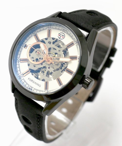 SP(エスピー)/ATW自動巻き腕時計 ATW042－BKWH メンズ腕時計/ブラック系